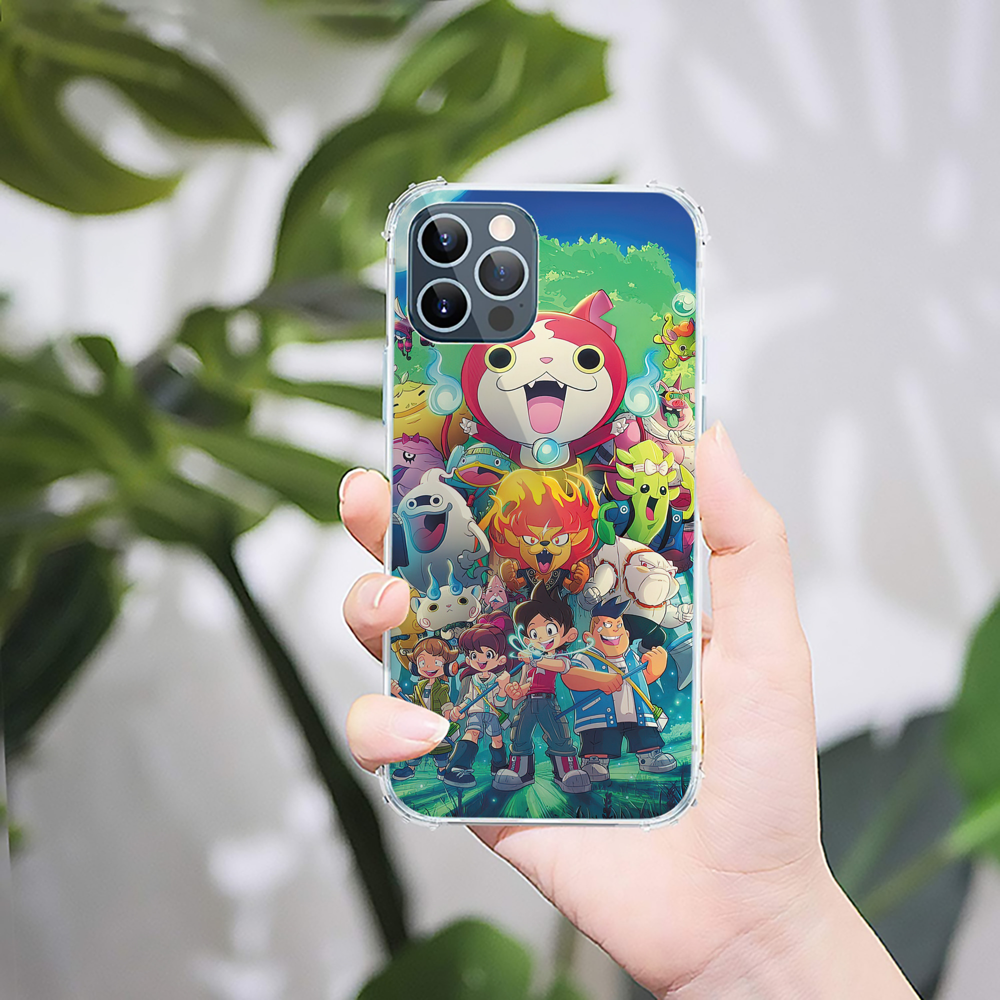 （画像用） 妖怪ウォッチ Yo-kai Watch 【iPhone 12シリーズ対応】透明スマホケース（クリアソフトケース）